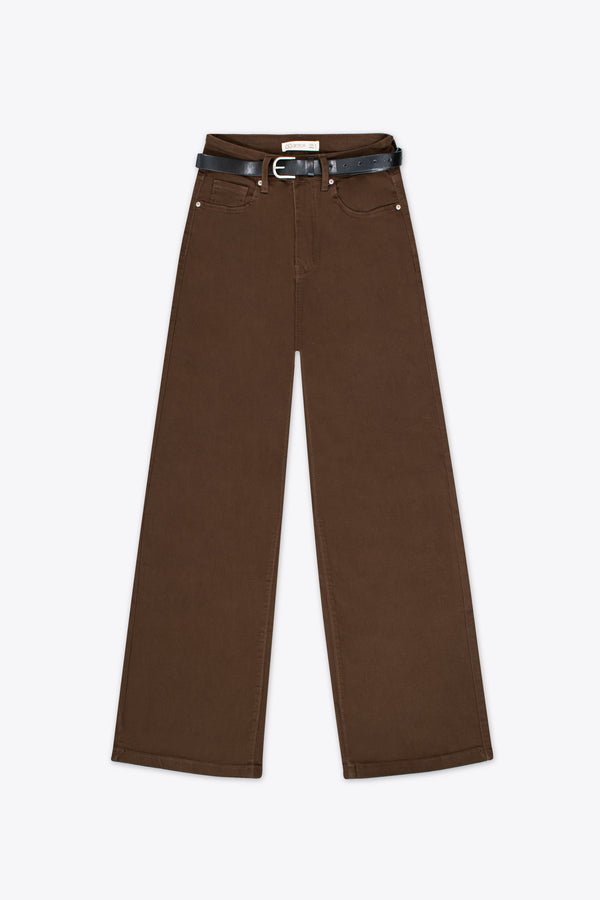 Pantalón wide leg café estilo western – Wild Horizon