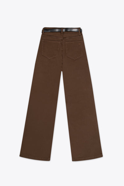 Pantalón wide leg café estilo western – Wild Horizon
