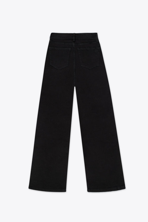Jeans wide leg negros con brillos – Midnight Summer
