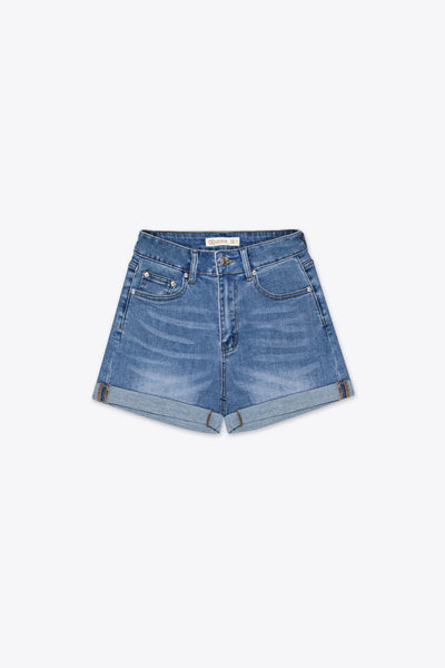 Short de mezclilla azul medio – Solstice Fade