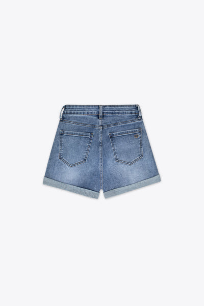 Short de mezclilla azul desgastado – Heatwave